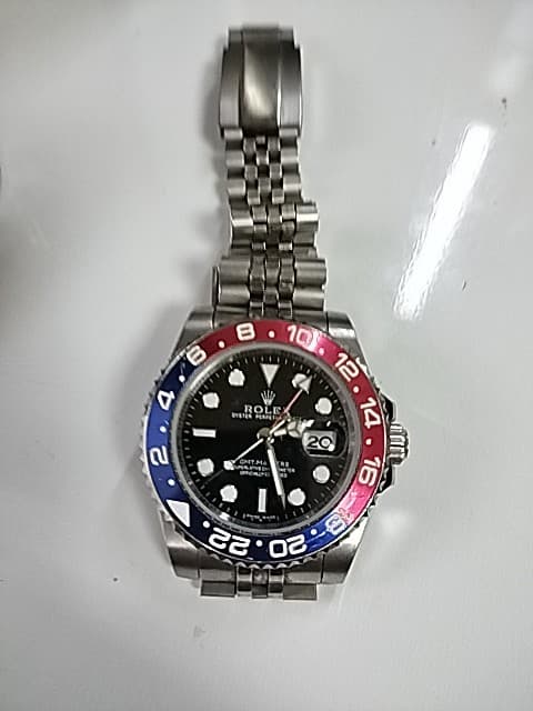 ROLEX GMTマスター ペプシベゼル 自動巻き腕時計