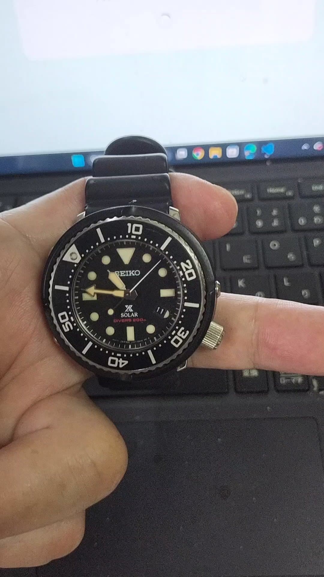SEIKO セイコー プロspex ソーラー ダイバーズ 200m ブラック 腕時計